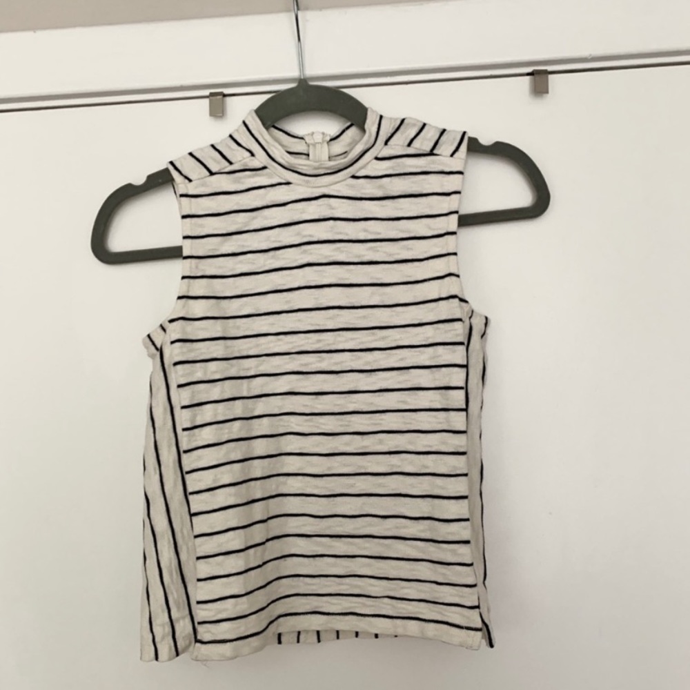 Madewell striped sleeveless top